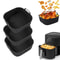 Reusable Square Air Fryer Silicone Liners for Non Stick Basket Mats