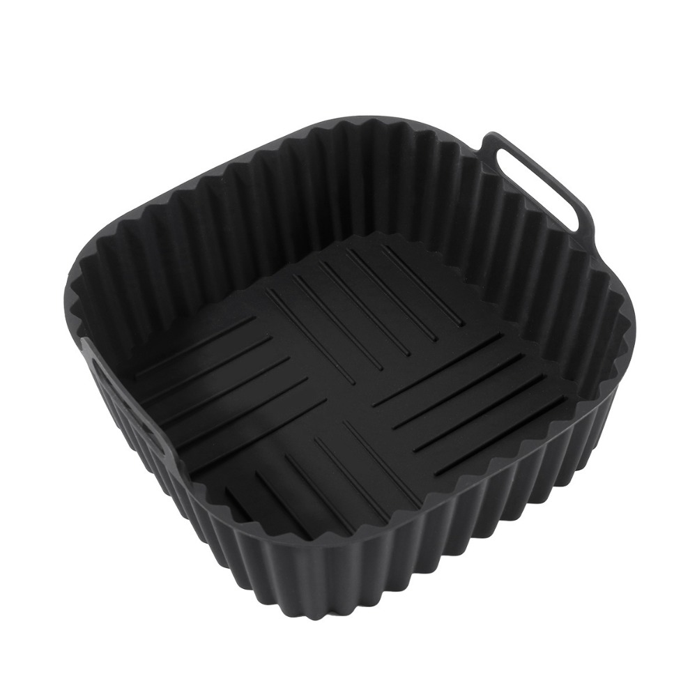 Reusable Square Air Fryer Silicone Liners for Non Stick Basket Mats