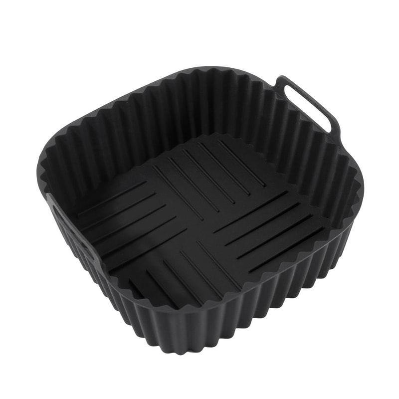 Reusable Square Air Fryer Silicone Liners for Non Stick Basket Mats