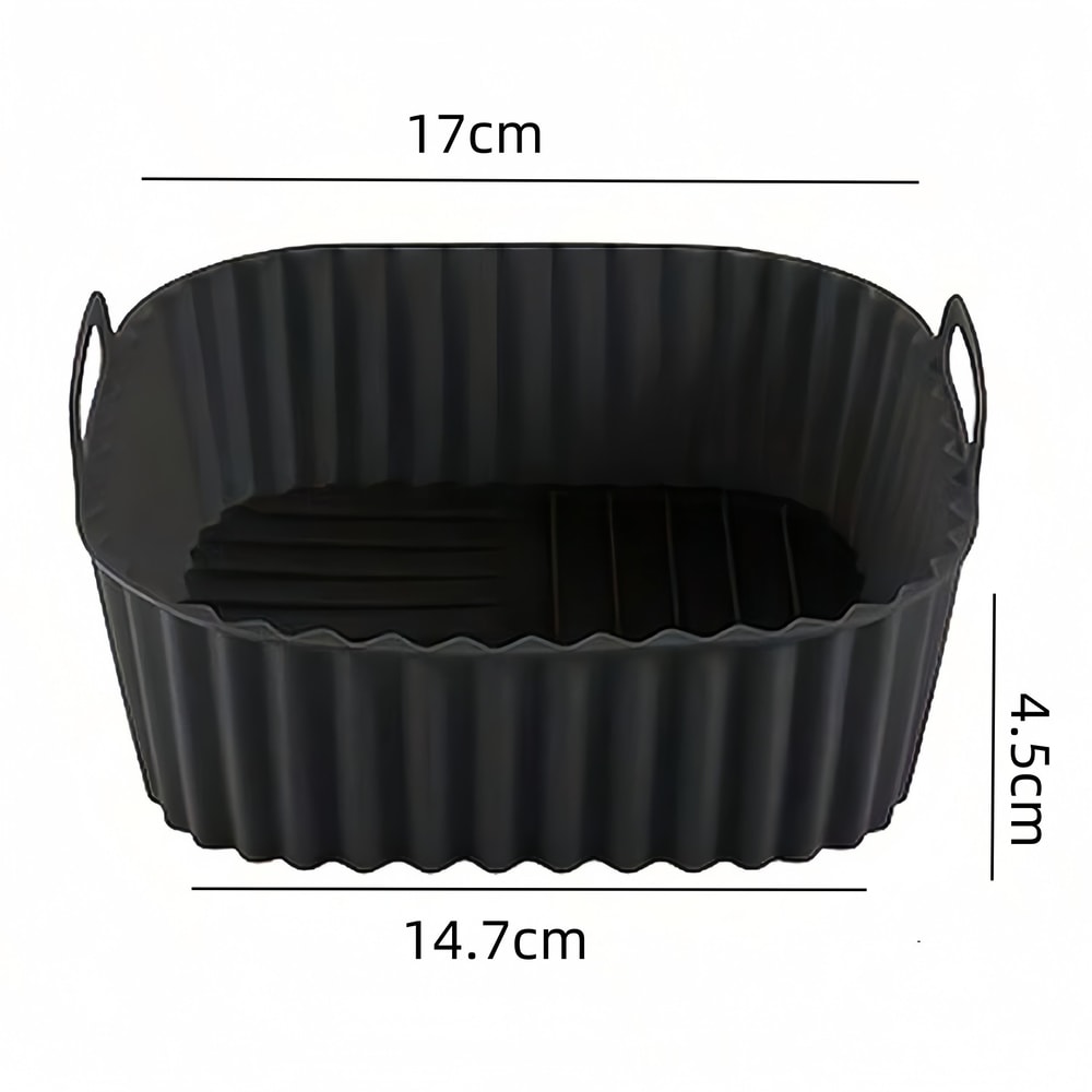 Reusable Square Air Fryer Silicone Liners for Non Stick Basket Mats