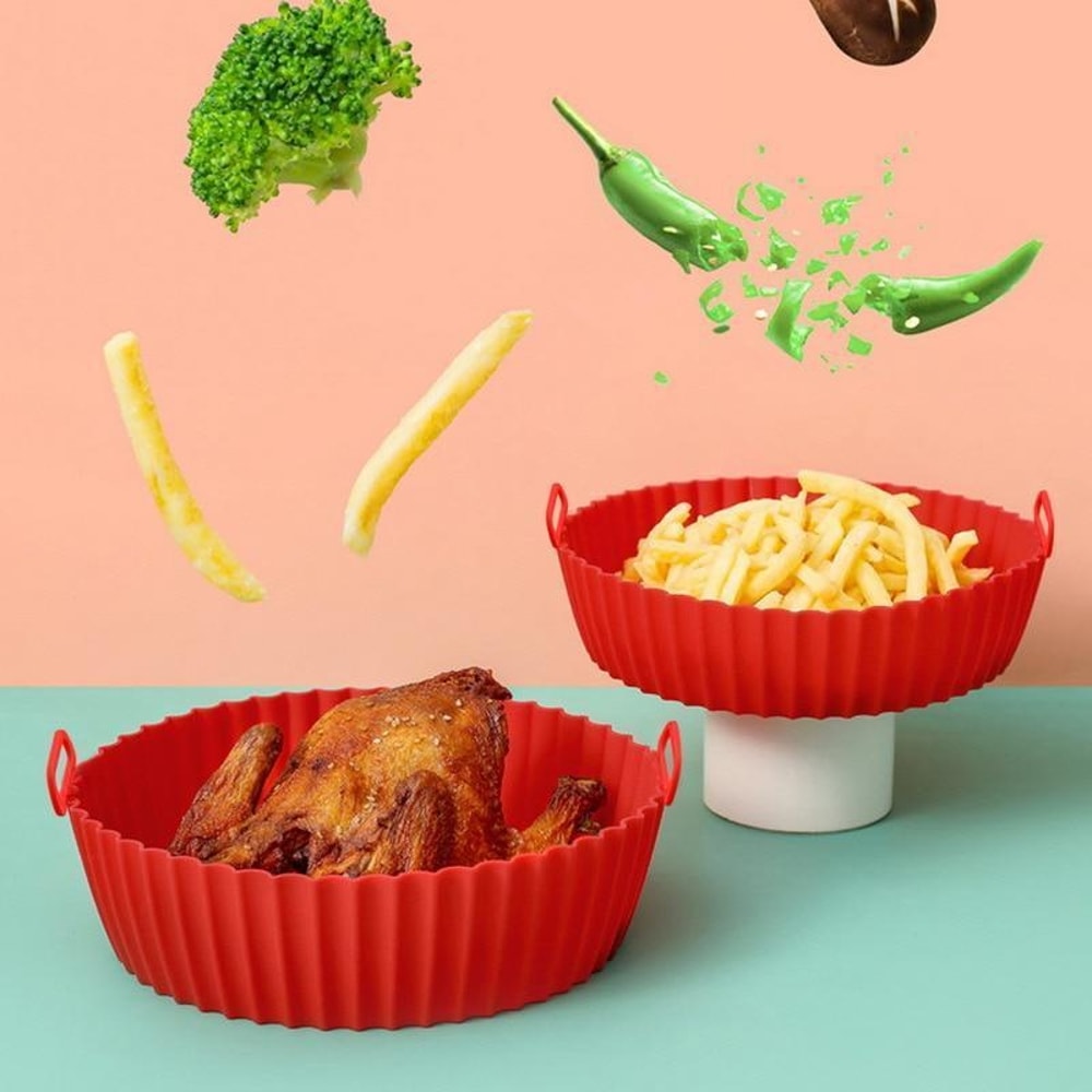 Reusable Silicone Air Fryer Liner Pot for Baskets