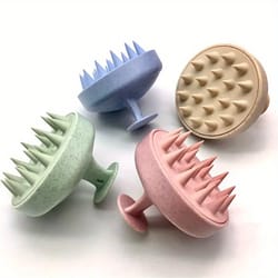 silicone shampoo brush scalp massager for deep clean hair care