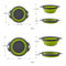 Collapsible Fruit and Vegetable Washing Basket Silicone Folding Drain Colander