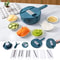 Vegetable Chopper and Mandoline Slicer with Container