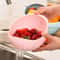 Food Grade Rice Washing Bowl Vegetable Washing Basket Kitchen Colander