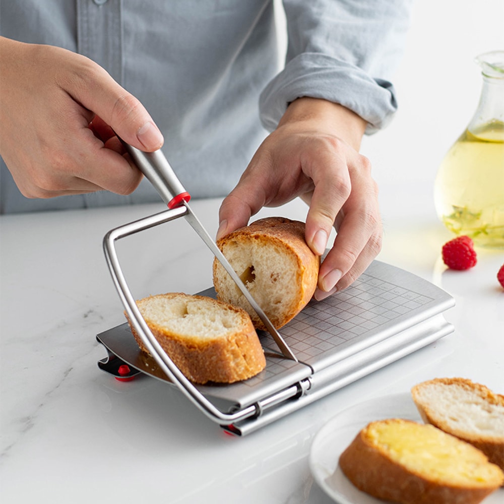 Stainless Steel Cheese Slicer With Scale For Butter And Ham 2