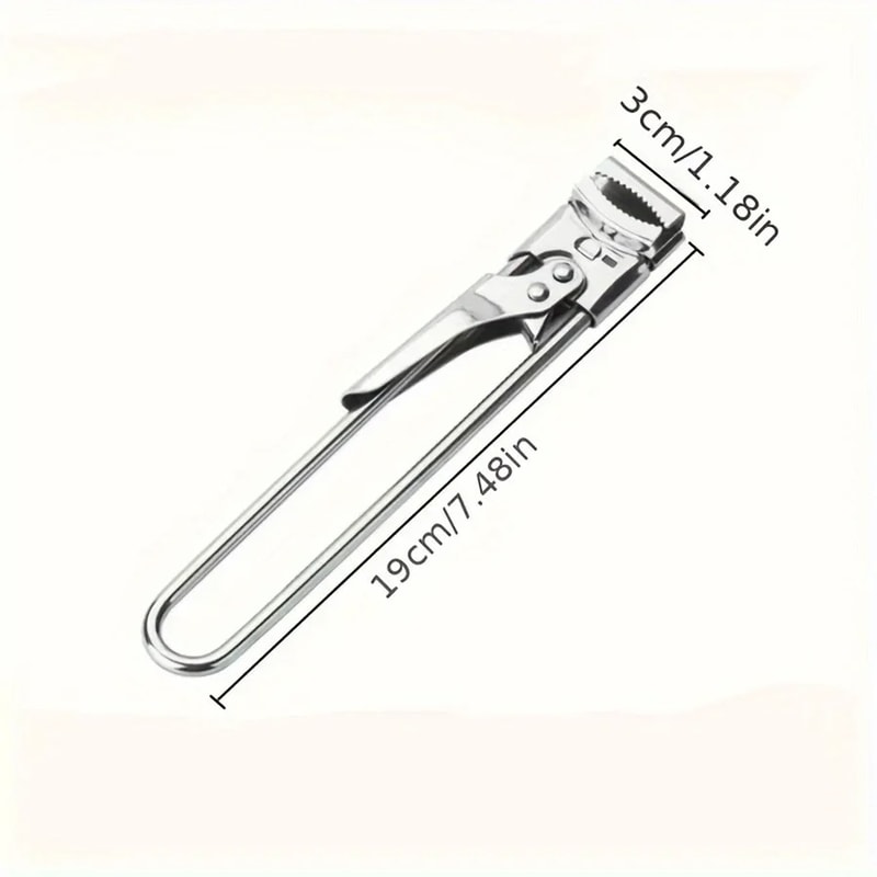 Adjustable Stainless Steel Jar Opener for Weak Hands and Bottle Lids