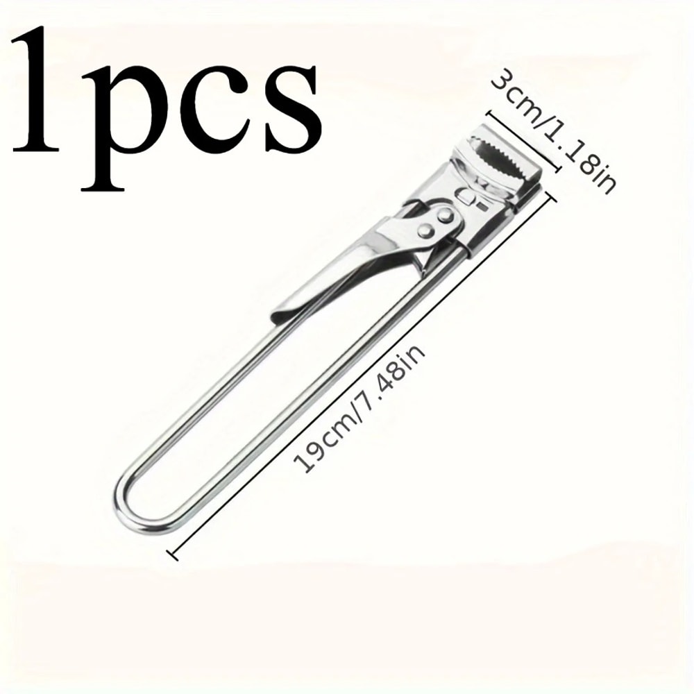 Adjustable Stainless Steel Jar Opener for Weak Hands and Bottle Lids
