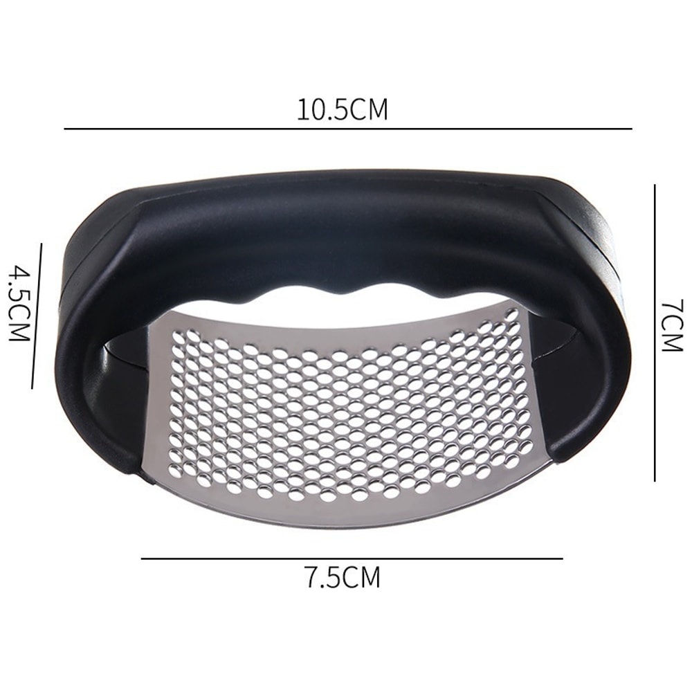 Stainless Steel Garlic Press Rocker Manual Garlic Mincer For Easy Garlic And Ginger Prep 6