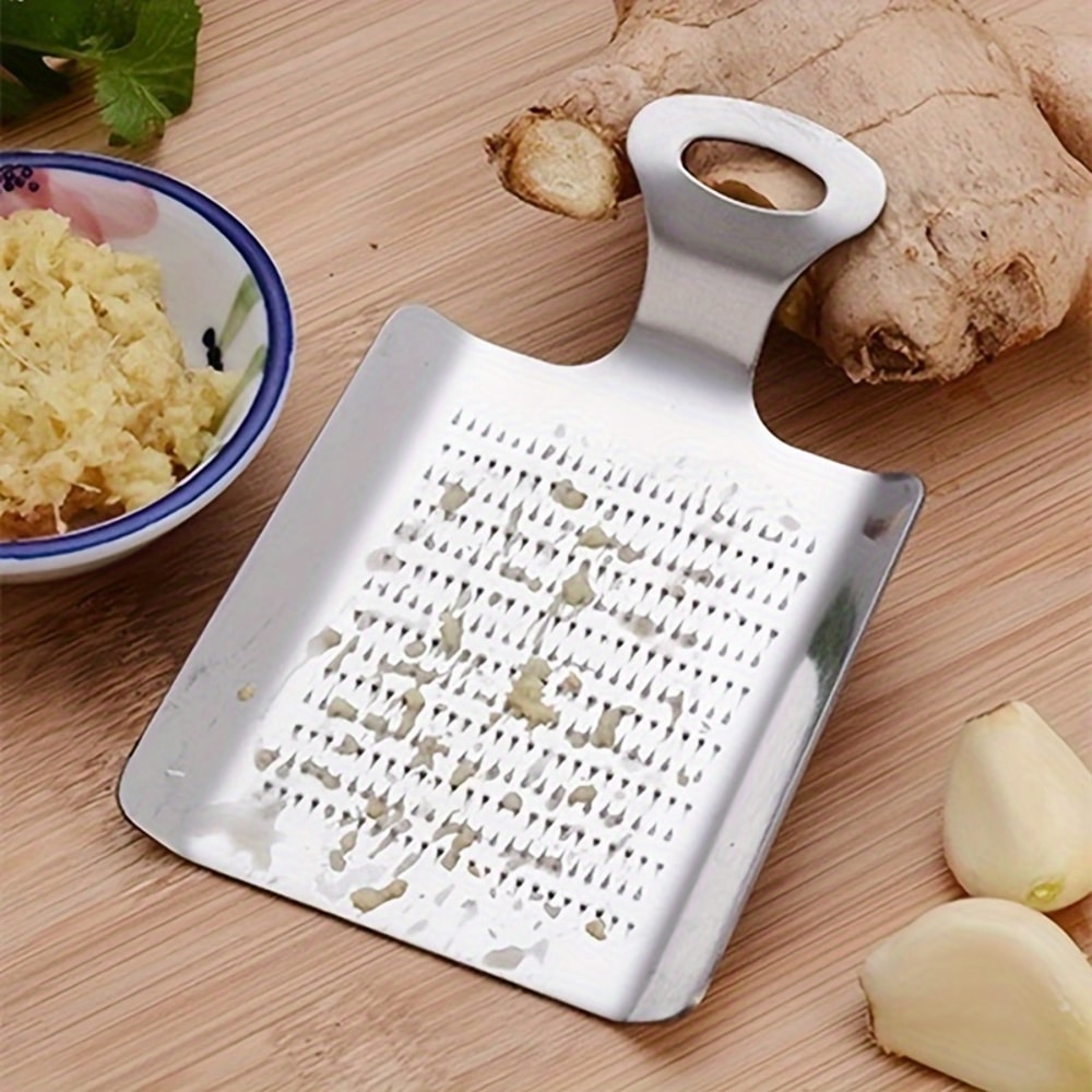 Stainless Steel Garlic Ginger Grater Plate For Fast Fresh Prep 2