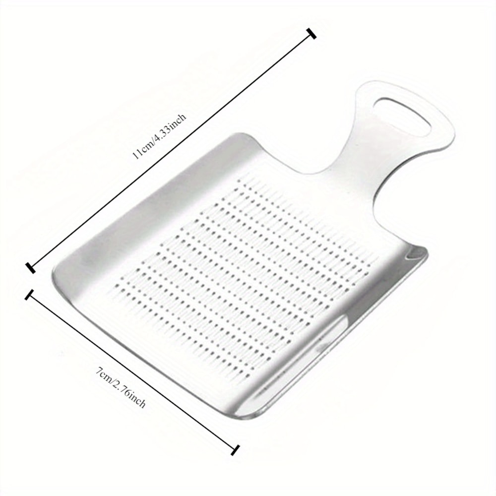 Stainless Steel Garlic Ginger Grater Plate For Fast Fresh Prep 4