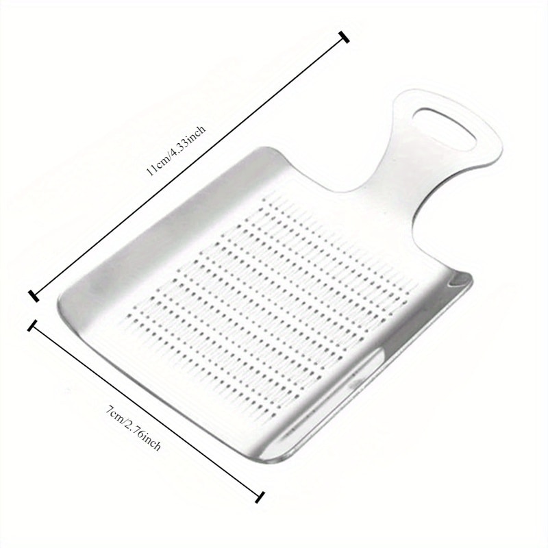 Stainless Steel Garlic Ginger Grater Plate For Fast Fresh Prep 4