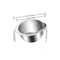 Stainless Steel Rice Washing Bowl with Side Drainers for Rice, Quinoa and Veggies