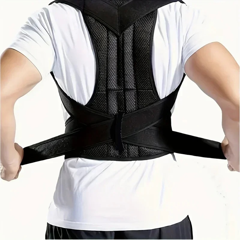 Posture Corrector Back Brace With Lumbar Support For Shoulder Alignment 0