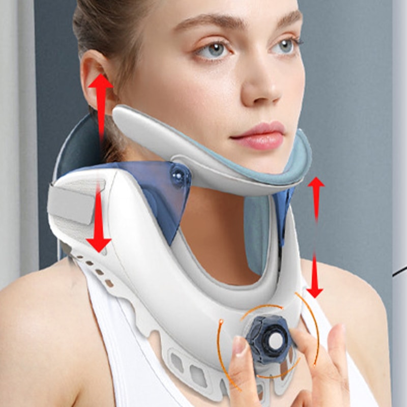 Cervical Neck Traction Device For Neck Pain Relief And Adjustable Support 1