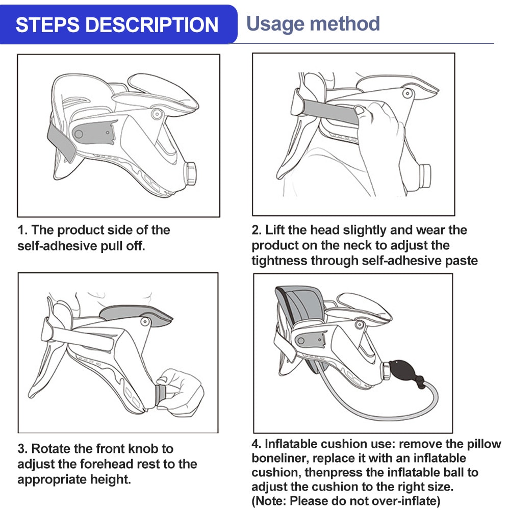 Cervical Neck Traction Device For Neck Pain Relief And Adjustable Support 3
