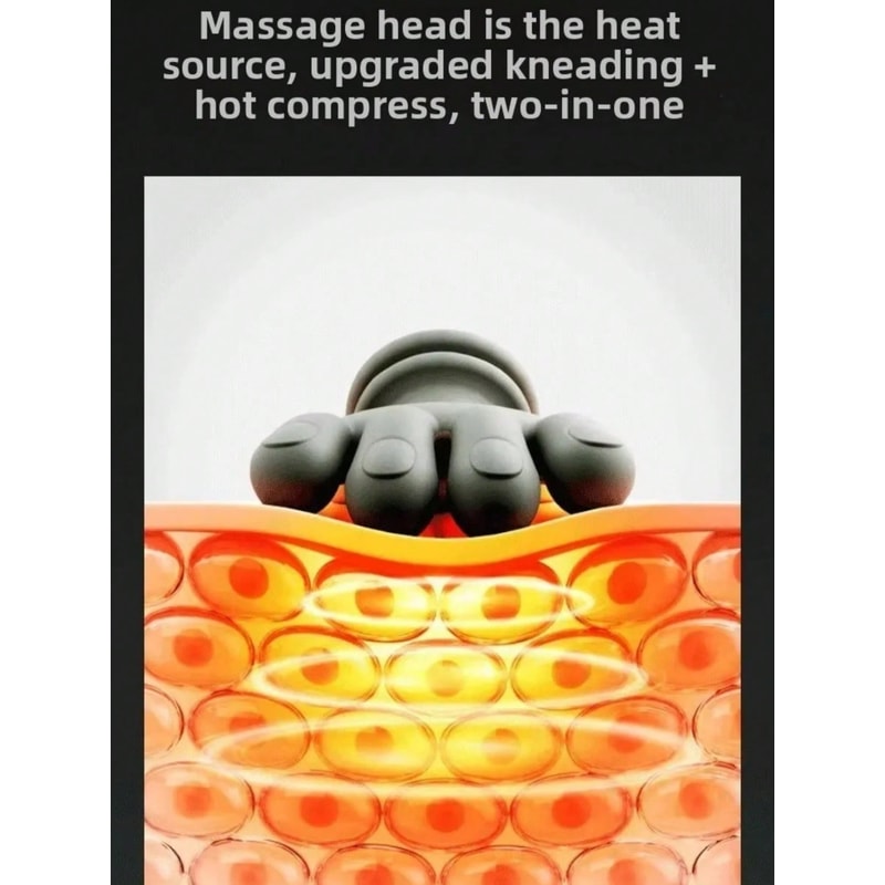 Cordless Heated Neck and Shoulder Massager with Deep Tissue Kneading