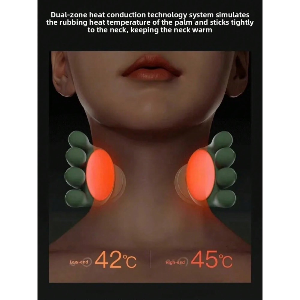 Cordless Heated Neck and Shoulder Massager with Deep Tissue Kneading