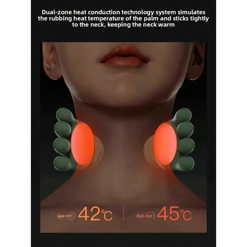 Cordless Heated Neck and Shoulder Massager with Deep Tissue Kneading
