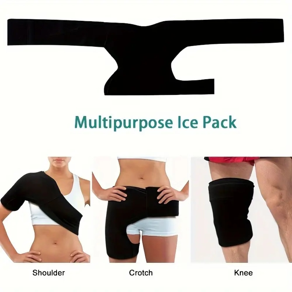Adjustable Shoulder Ice Pack Wrap For Knee And Hip Relief 3