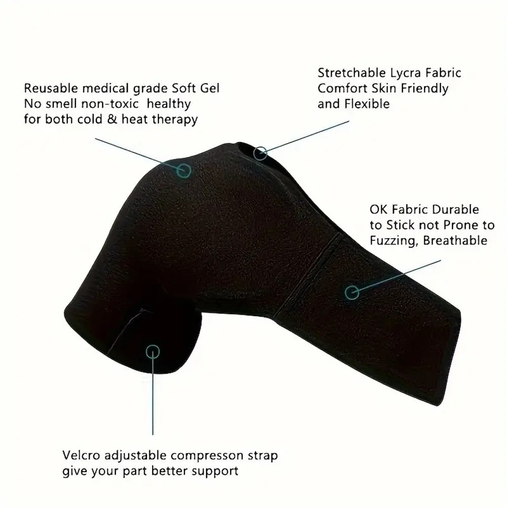 Adjustable Shoulder Ice Pack Wrap For Knee And Hip Relief 5