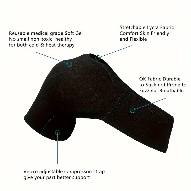 Adjustable Shoulder Ice Pack Wrap For Knee And Hip Relief 5