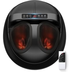 deep kneading foot massager with heat & air pressure fatigue relief