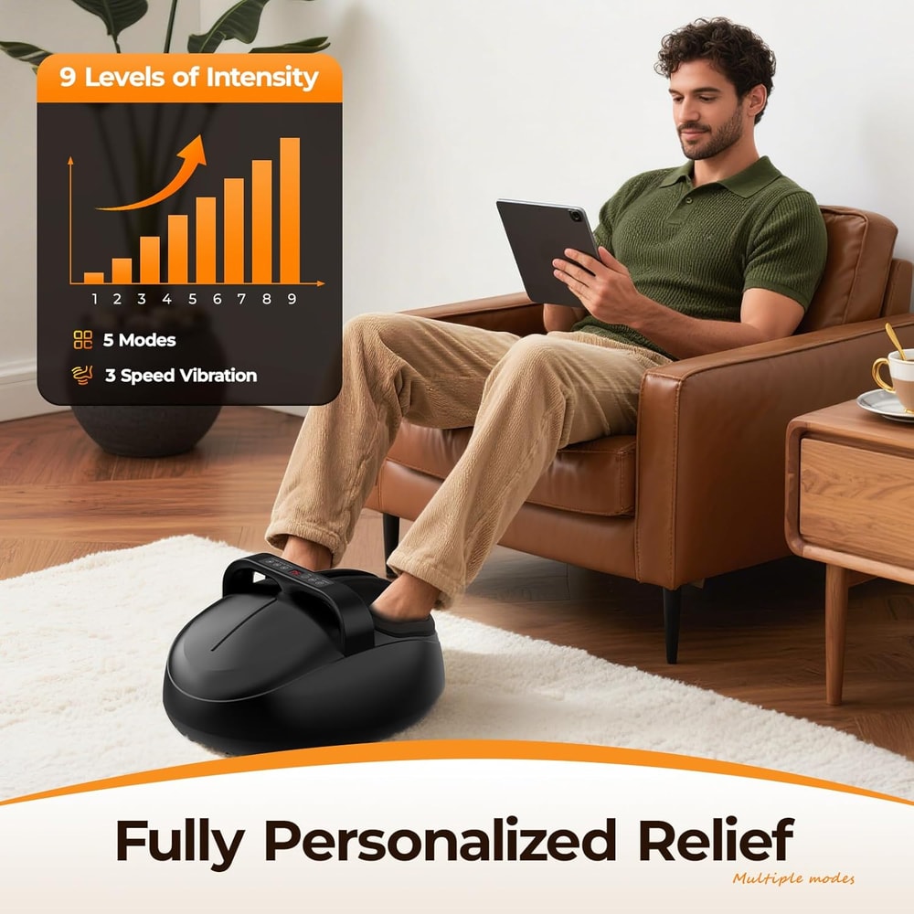 Deep Kneading Foot Massager With Heat Air Pressure Fatigue Relief 2