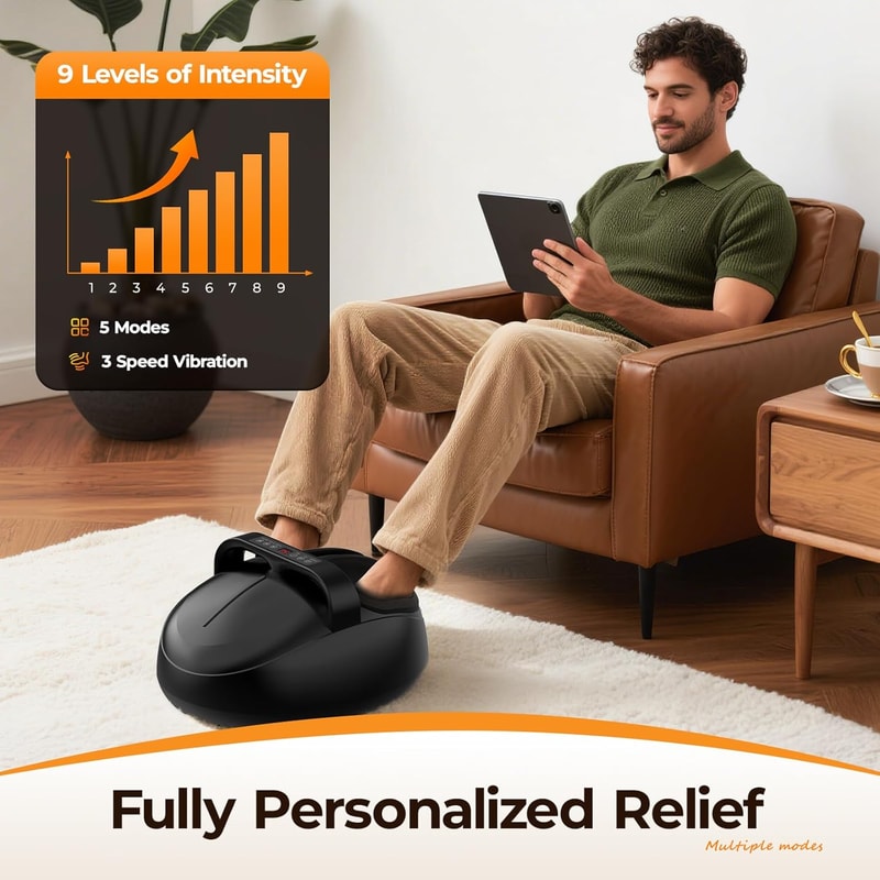 Deep Kneading Foot Massager With Heat Air Pressure Fatigue Relief 2