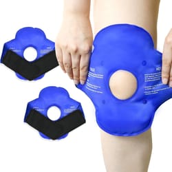 knee ice pack for injury relief reusable hot cold gel compression wrap for swelling and pain