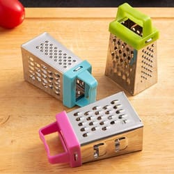 stainless steel vegetable and fruit slicer, grater, and cheese cutter for effortless meal prep