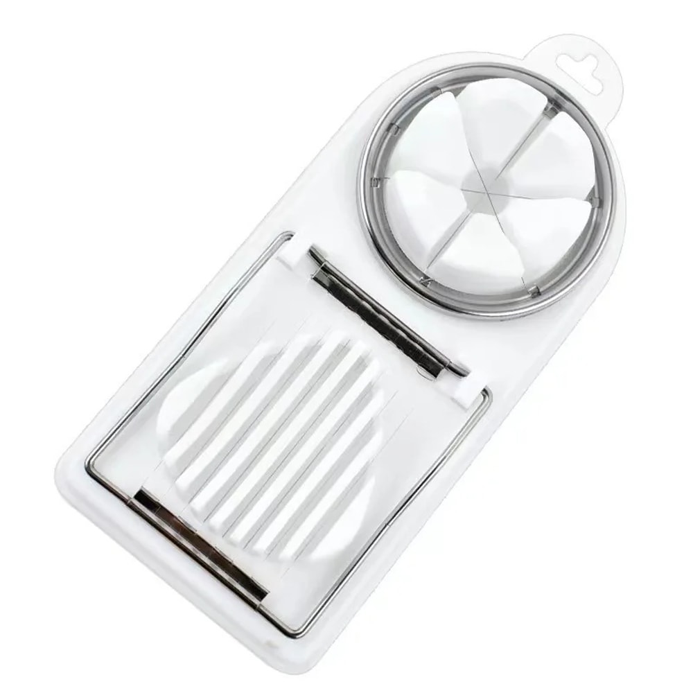 Stainless Steel Egg Slicer And Flower Shape Luncheon Meat Cutter 5