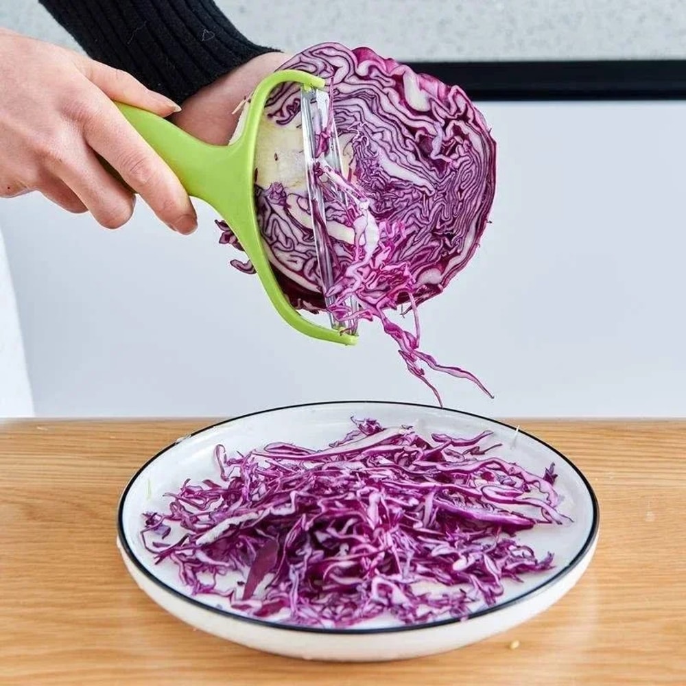 Wide Mouth Cabbage Peeler And Vegetable Shredder With Stainless Steel Blade 3