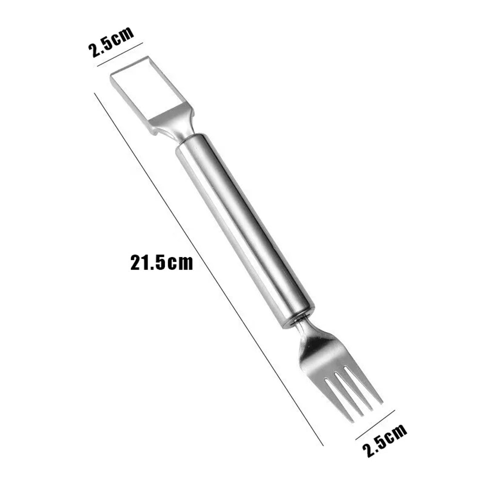 Watermelon Slicer Stainless Steel Fruit Cutter Fork for Easy Melon Cubes