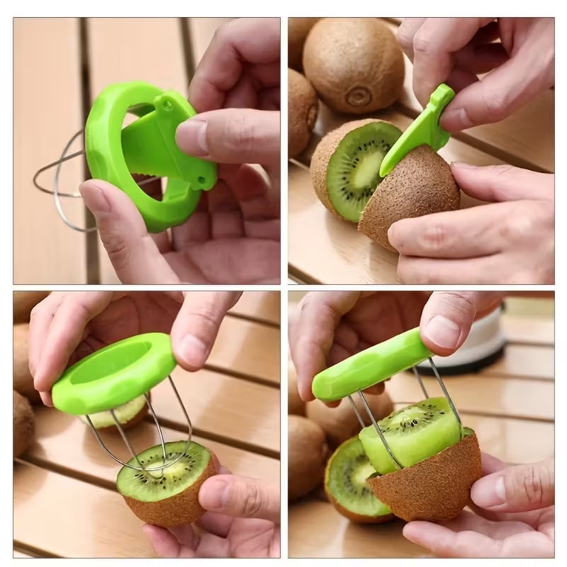 Stainless Steel Kiwi Peeler And Slicer Spoon Tool 6