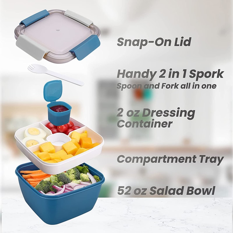 Lunch Box Portable Salad Meal Prep Container