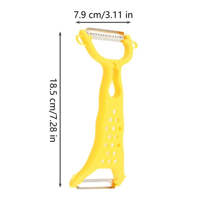 Stainless Steel MultiFunction Vegetable Peeler Potato Grater DoubleHeaded Kitchen Tool For Carrots 7