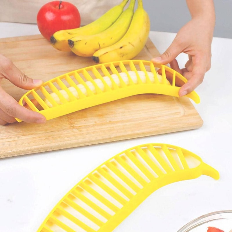 Banana Slicer And Fruit Salad Cutter Perfect For Quick Even Banana Slices 0