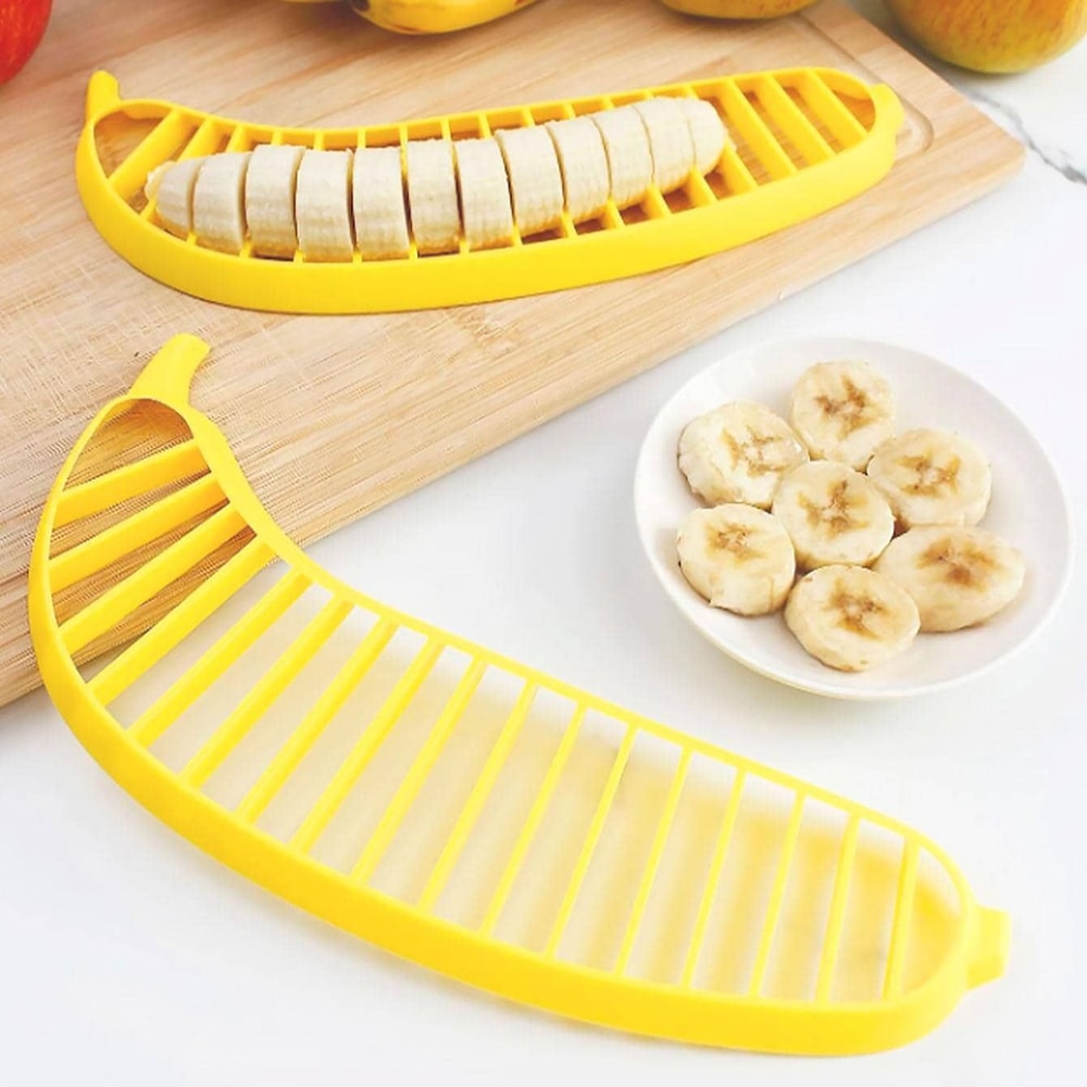 Banana Slicer And Fruit Salad Cutter Perfect For Quick Even Banana Slices 1