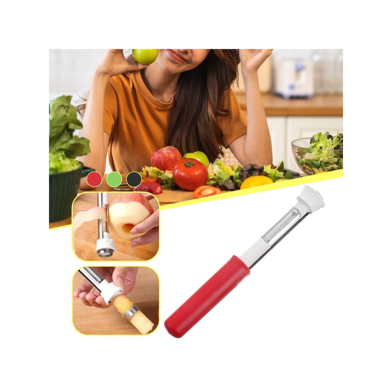 Stainless Steel Apple Corer Tool And Fruit Corer Peeler 1