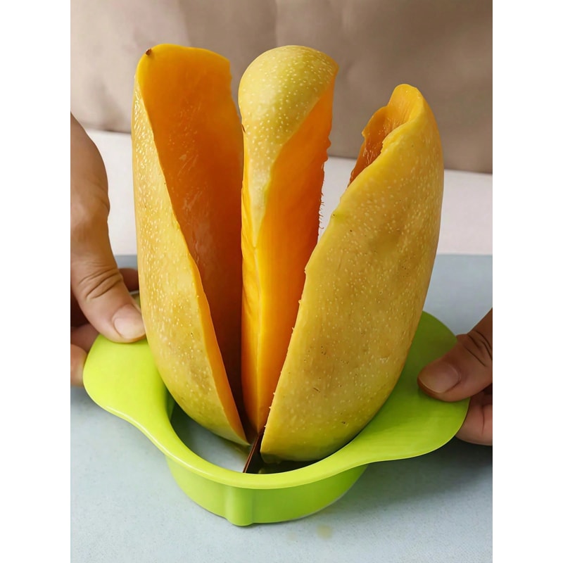 Mango Slicer and Peeler with Pit Remover Ergonomic Fruit Cutter