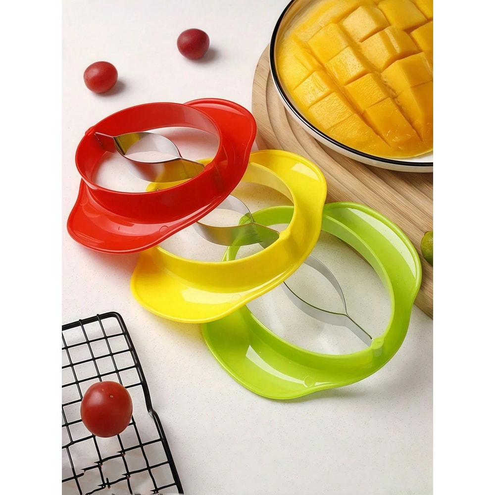 Mango Slicer and Peeler with Pit Remover Ergonomic Fruit Cutter