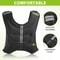 Weighted Vest for Running and Strength Training with Reflective Stripes and Pocket