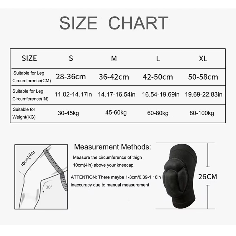 PowerGuard Basketball Knee Pads With Knee Support Brace For Gym Training 5