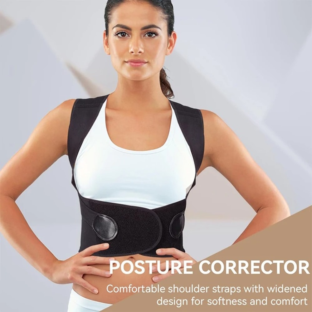Breathable Posture Corrector Back Brace With Adjustable Shoulder Support For Women And Teens 3
