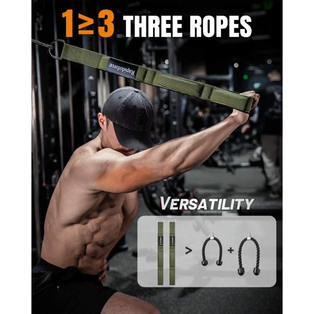 Comfort Grip Tricep Rope Attachment for Cable Machine Workouts