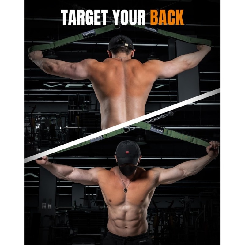 Comfort Grip Tricep Rope Attachment for Cable Machine Workouts