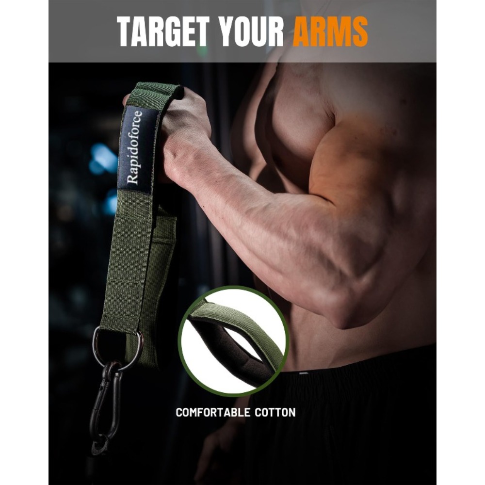 Comfort Grip Tricep Rope Attachment for Cable Machine Workouts