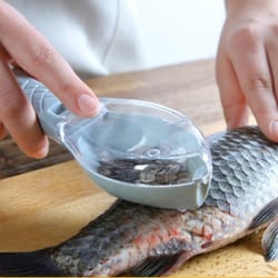 fish scale scraper with lid manual fish scaler for clean kitchen prep