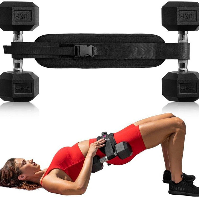 Adjustable Hip Thrust Belt Glute Trainer for Dumbbells Home Gym Workout